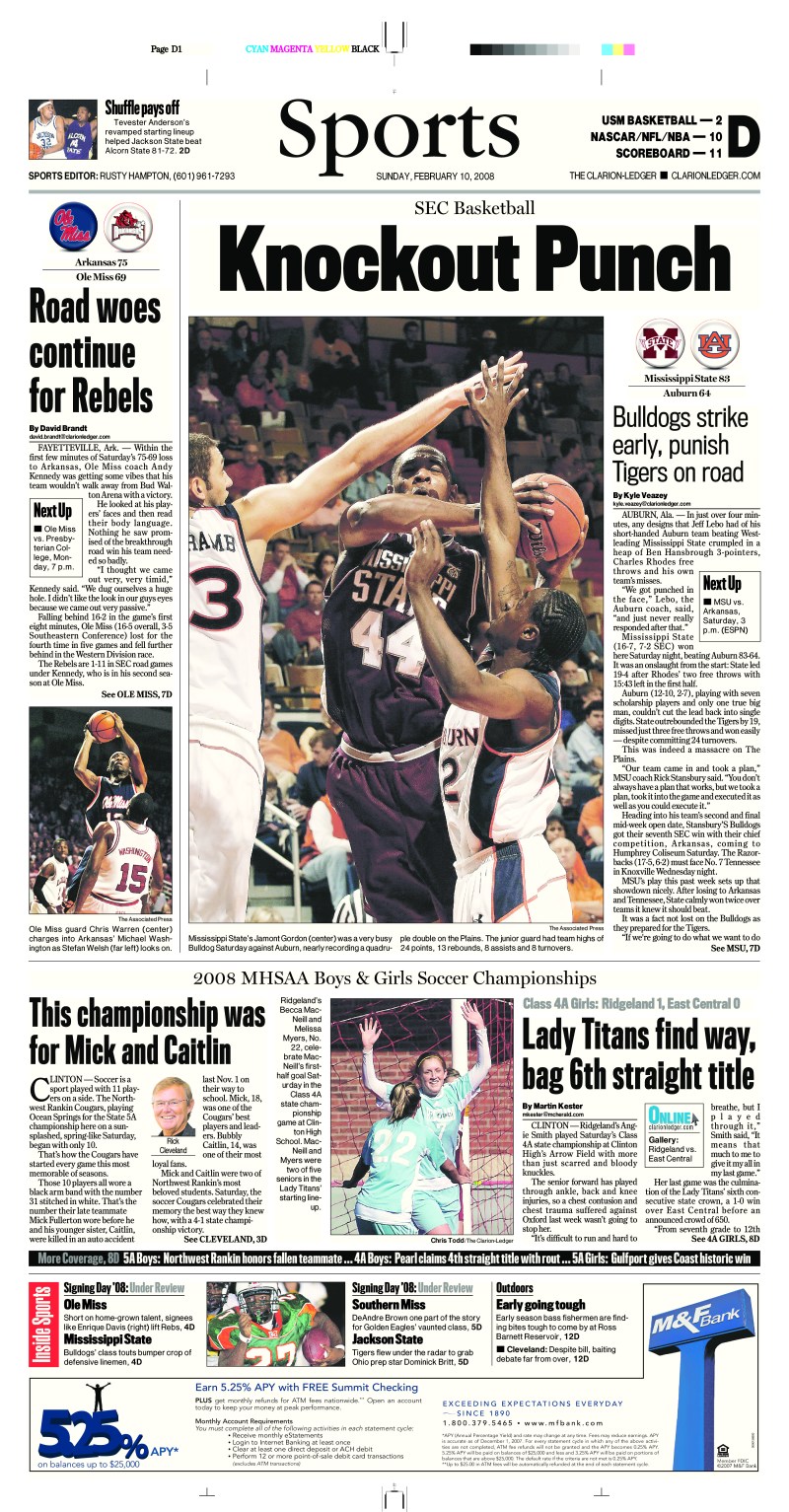 Clarion Ledger - Feb. 10, 2008