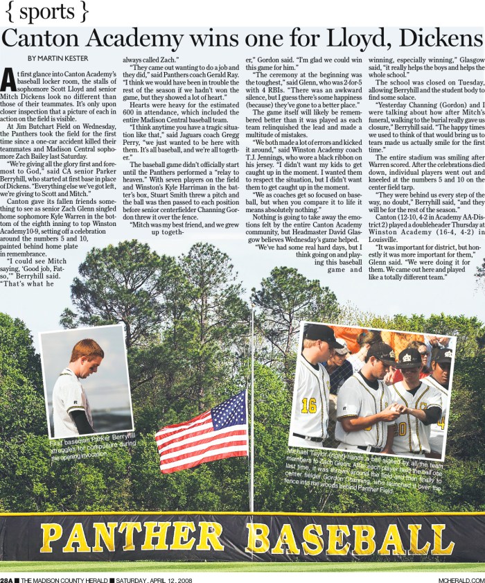 CA game after deaths