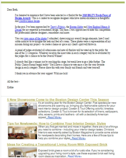 Chrisicos Interiors - Sept Newsletter